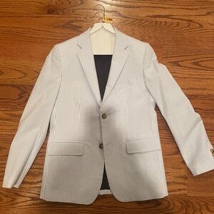 Vineyard Vines Boys 16 Seersucker Blazer
